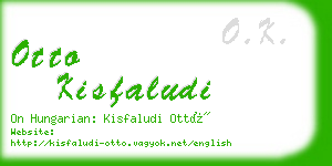 otto kisfaludi business card